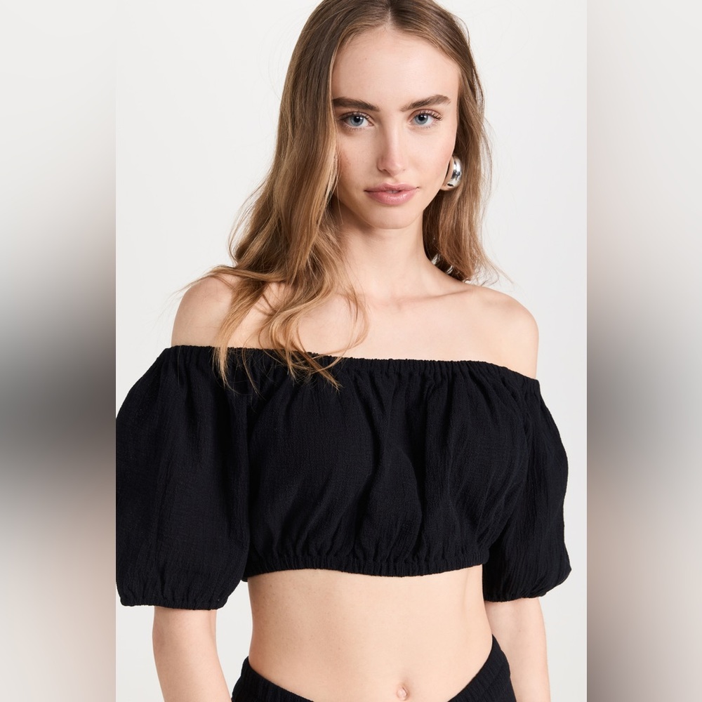 Suzie Kondi
Sousanna Cropped Puff Sleeve Top Size XS